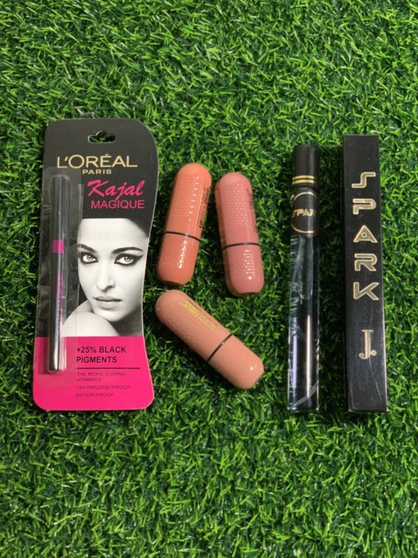 LOREAL Eyeliner + 3 OROF Lipsticks Matte + J. Pen Perfume - Image 3