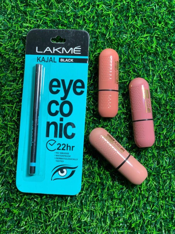 LAKME Eyeliner + 3 OROF Lipsticks Matte - Image 4